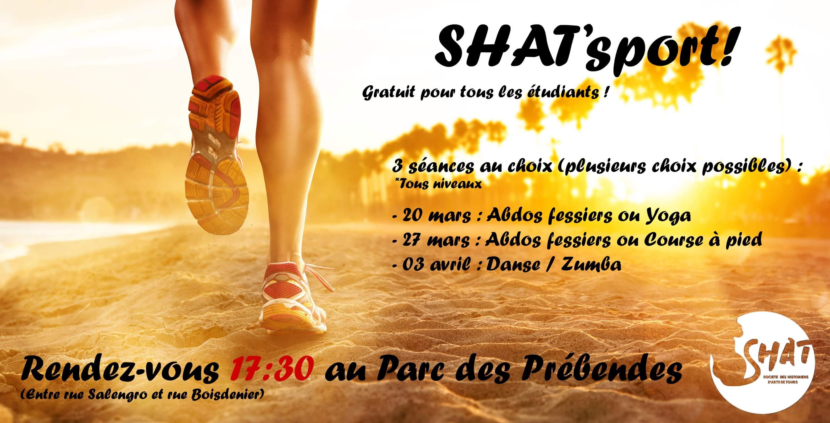 Affiche sortie sportive de la SHAT